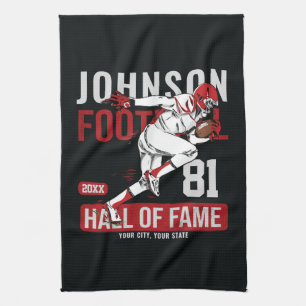 Personalized Football PLAYER Team NUMBER Sports Kitchen Towel