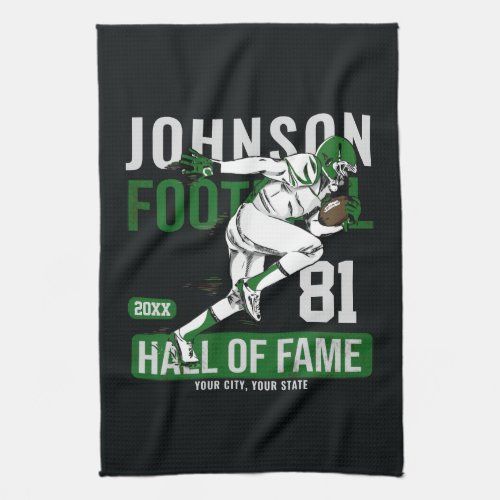 Personalized Football PLAYER Team NUMBER Sports    Kitchen Towel