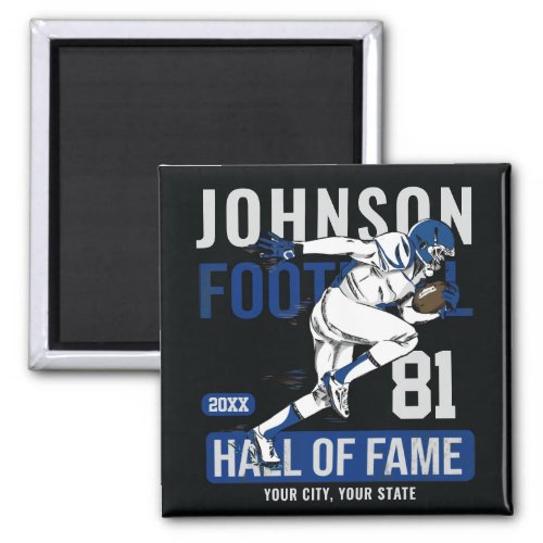 Personalized Football PLAYER Team NUMBER Sports   Magnet
