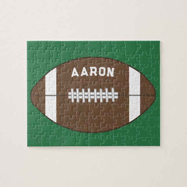 Personalized Football Puzzle (Horizontal)