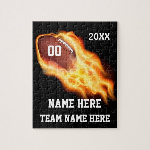 Personalized Football Puzzles NAME TEAM NUMBER