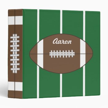 Personalized Football School Binder Gift by suncookiez at Zazzle