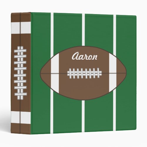 Personalized Football School Binder Gift