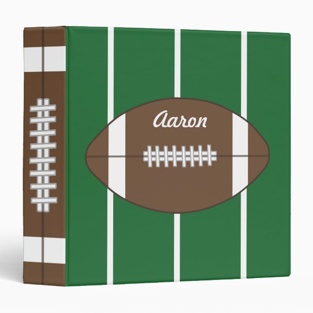 Personalized Football School Binder Gift (Front/Spine)