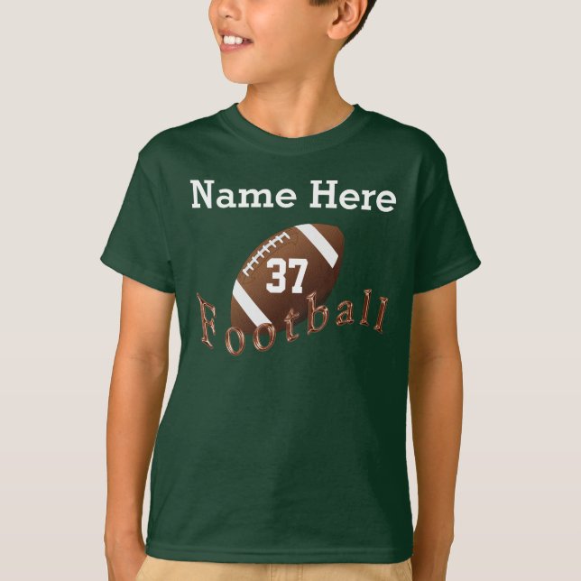 PERSONALIZED Football Shirts for Kids NAME, NUMBER (Front)