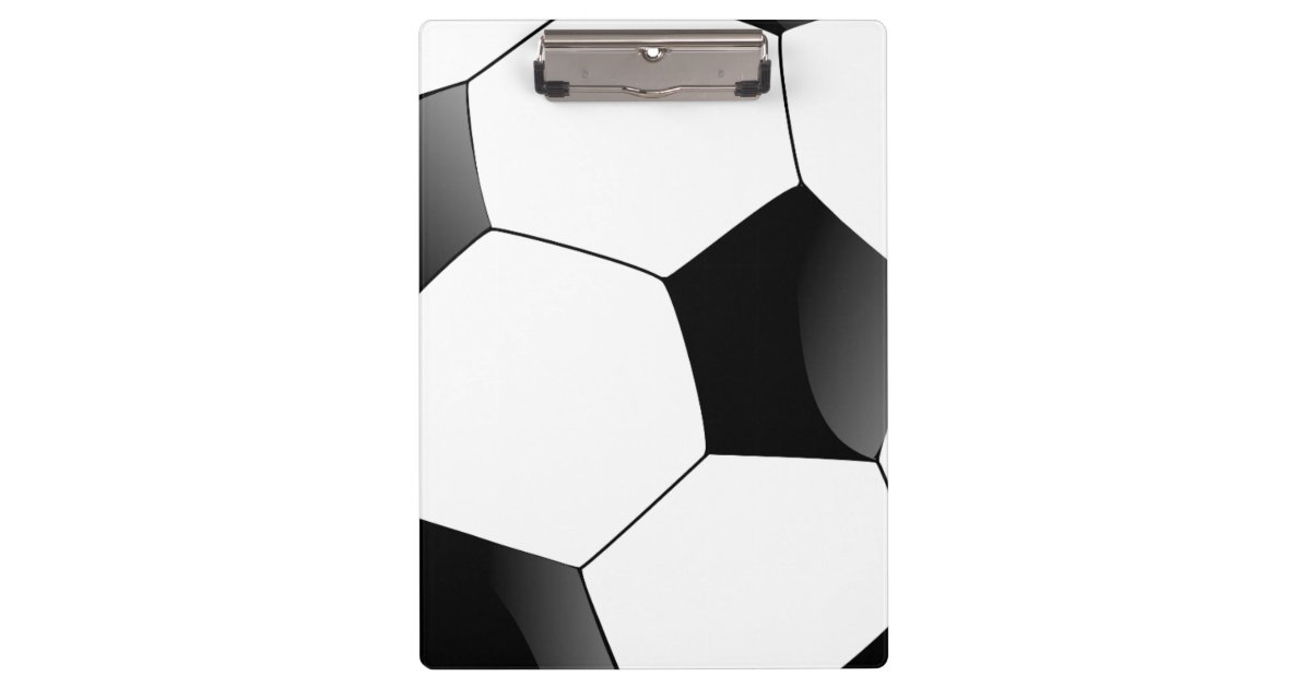 Personalized Football Soccer Ball Fan Sports Clipboard Zazzle