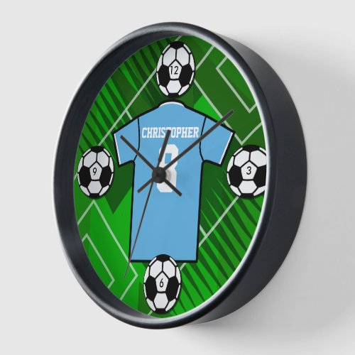 Personalized  Football Soccer Jersey wall clock