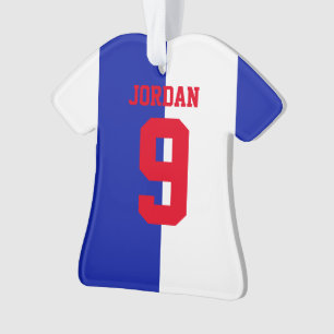 Personalized Football soccer shirt Halves Ornament