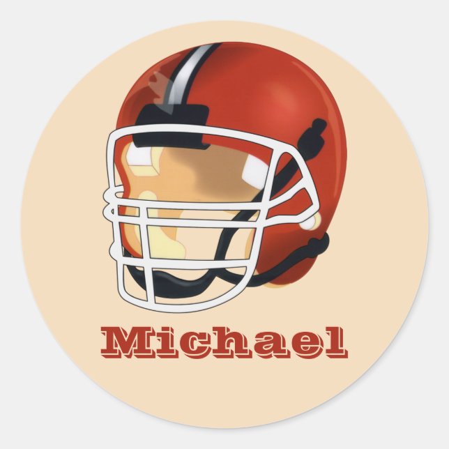Personalized  Football Stickers (Front)
