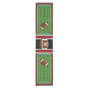 Personalized Football Table Runner, Any Occasion Short Table Runner