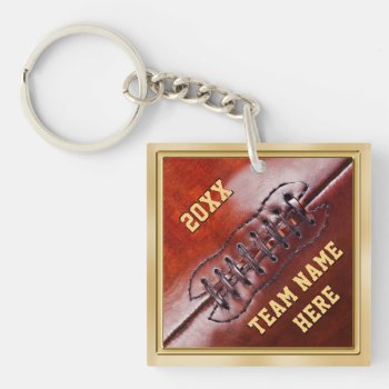 Personalized Football Team Gift Ideas  Keychain by YourSportsGifts at Zazzle