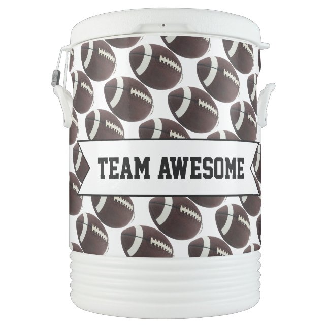 Personalized Football Team or Name Cooler (Back)