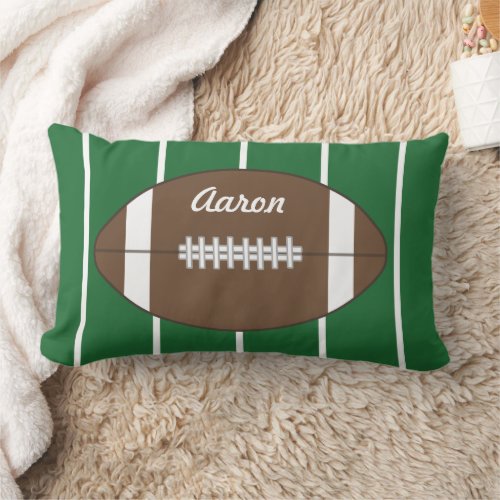 Personalized Football Throw Pillow