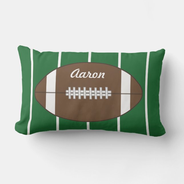 Personalized Football Throw Pillow (Front)
