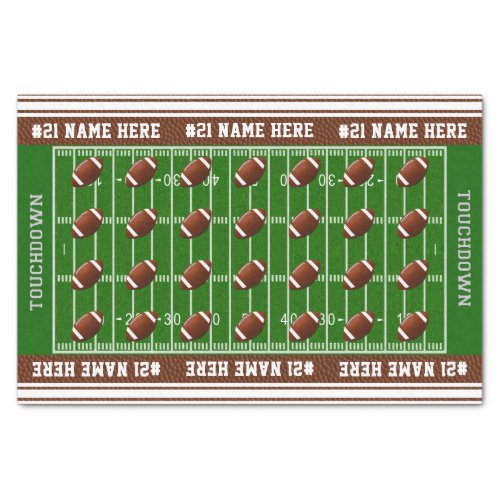 Personalized Football Tissue Paper Name and Number