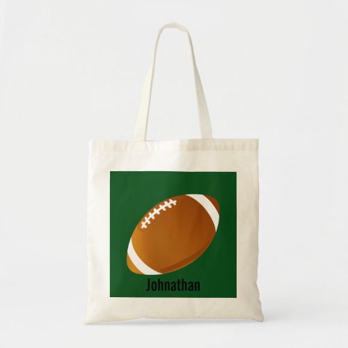 Personalized Football Tote Bag