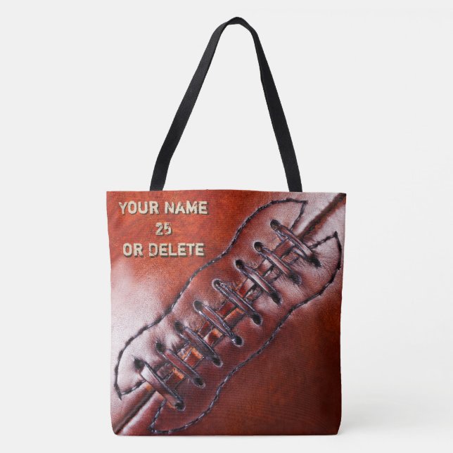 Personalized Football Tote Bags (Front)