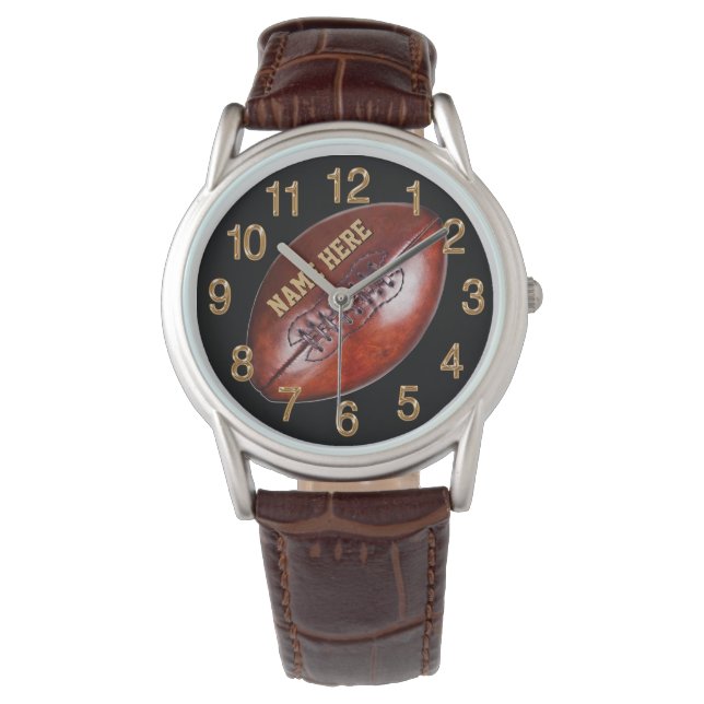 Personalized Football Watches for Players, Coach (Front)