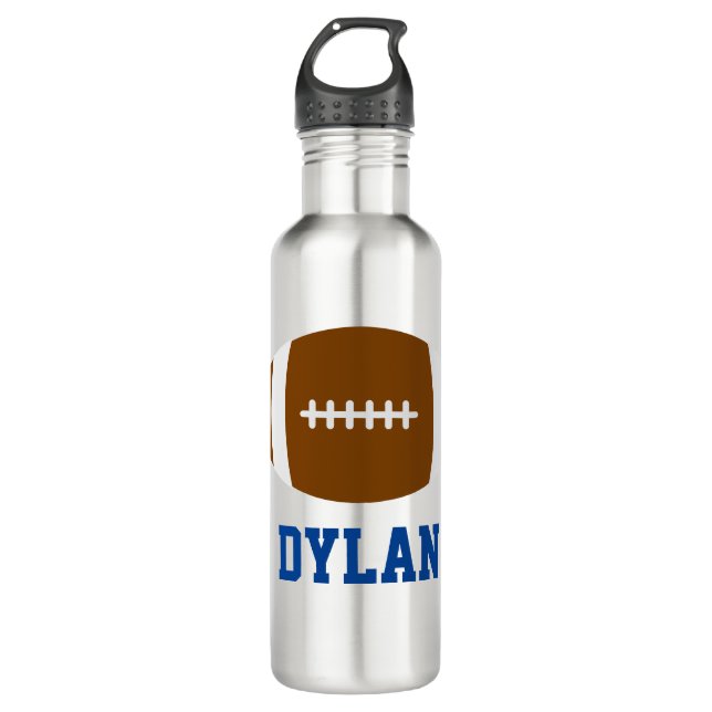 Personalized Football Water Bottle (Front)