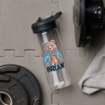 Personalized Football Water Bottle