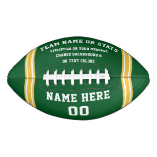Personalized Footballs, Green Football, Customize Football