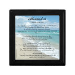 Personalized Footprints in the Sand Prayer Box