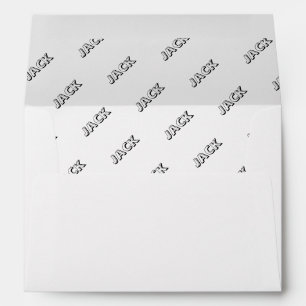 Personalized for baby shower envelope