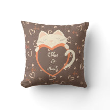 Personalized for Couples Cute Cat Valentine's Day