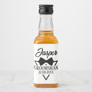 Personalized for Groomsman Liquor Bottle Label