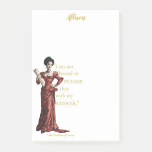 Personalized For Her Bold Sassy Quote  Post-it Notes