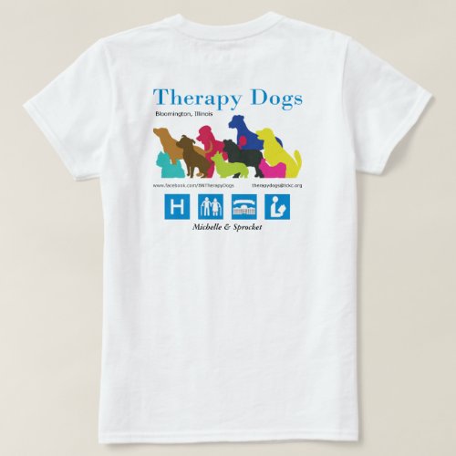 Personalized _ for light colors Therapy Dogs BI T_Shirt