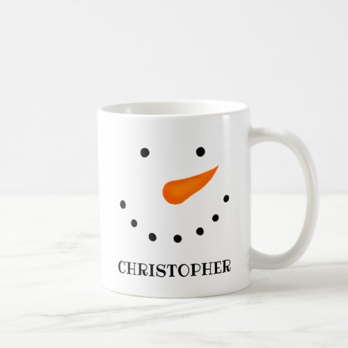 Personalized for Long Names Snowman Coffee Mug