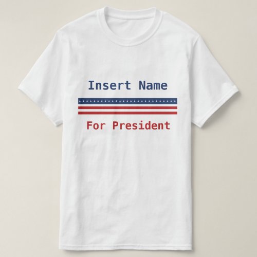 Personalized For President 2024 T_Shirt