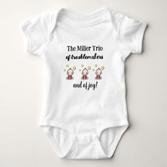 Personalized For Triplets, Triplets Gift Idea, 