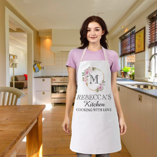 Personalized for Women Custom Family Cooking Gift Apron