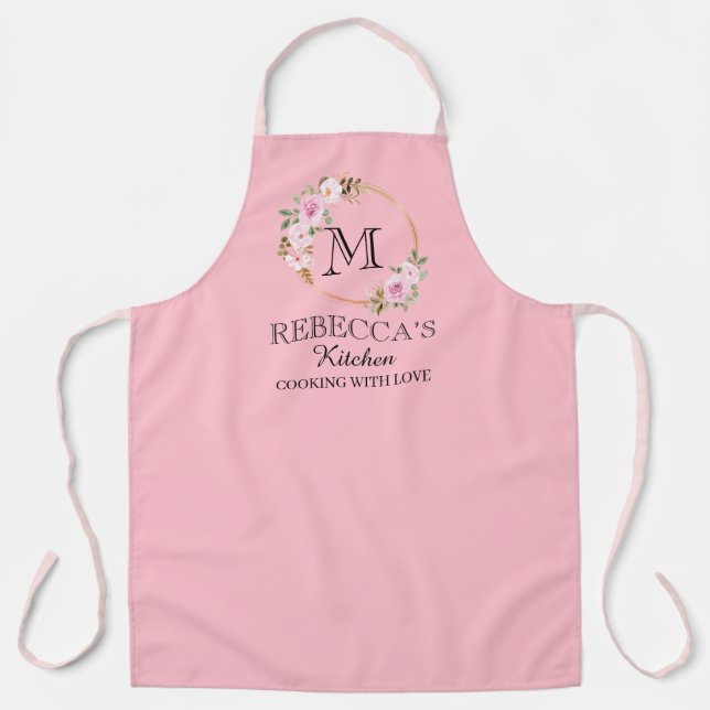 Personalized for Women Custom Family Cooking Gift  Apron (Front)