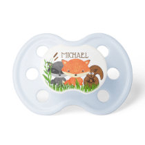 Personalized Forest Animals Baby Boy Pacifier Personalized Forest Animals Baby Boy Pacifier