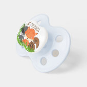 Personalized Forest Animals Baby Boy Pacifier (Front Right)