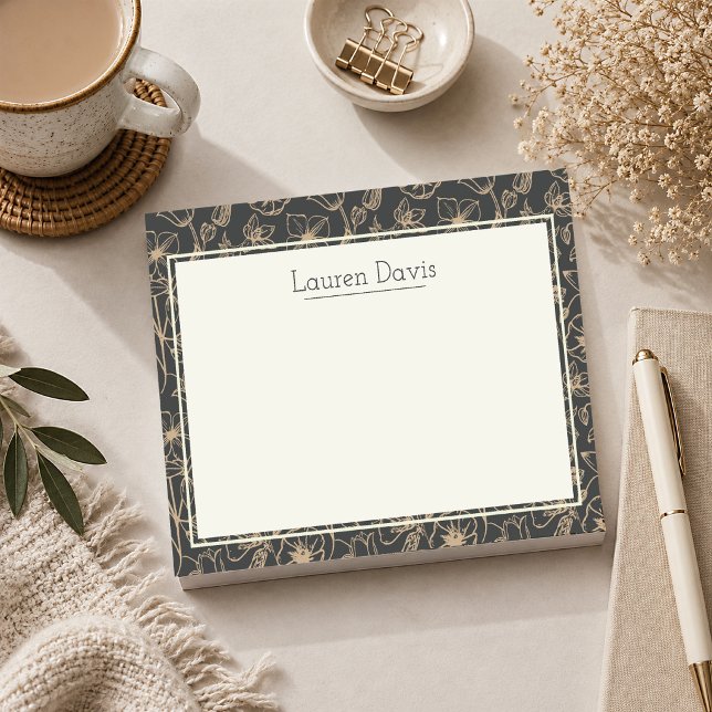 Personalized Forest Botanical  Post-it Notes (Personalized Botanical Post It Notes)