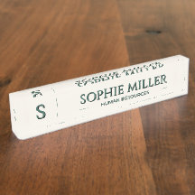 Personalized Forest Green Name Elegant Gift