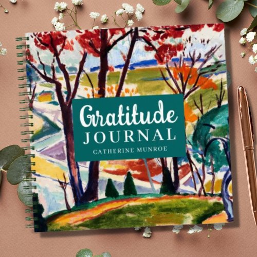 Personalized Forest Landscape Gratitude Journal