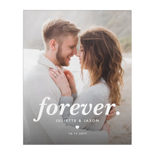 Personalized Forever Couple Keepsake Acrylic Print