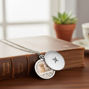 Personalized Forever In My Heart Pet Locket Neckla Necklace