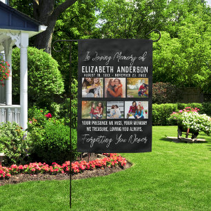 Personalized Forever in Our Hearts Keepsake Garden Flag