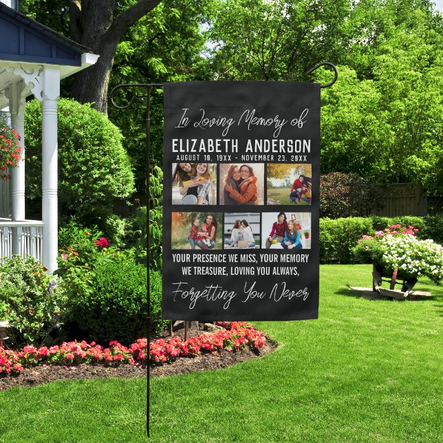 Personalized Forever in Our Hearts Keepsake Garden Flag (Creator Uploaded)