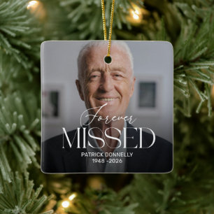 Personalized Forever Missed Memorial Ornament