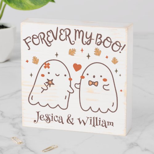 Personalized Forever my boo Wooden Box Sign