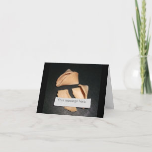 Personalized Fortune and Cookie Blank Card