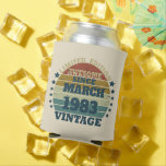 Personalized forty vintage 40th birthday party can cooler<br><div class="desc">Make your birthday special with this unique design. Add a touch of sophisticated elegance to your birthday celebration with our exquisite, one-of-a-kind designs. These graphics bring sophistication and originality to any product, creating a memorable and stylish gift. They are perfect for those who appreciate a touch of timeless glamour on...</div>