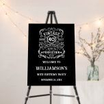 Personalized forty vintage 40th birthday party foam board<br><div class="desc">Make your birthday special with this unique design. Add a touch of sophisticated elegance to your birthday celebration with our exquisite, one-of-a-kind designs. These graphics bring sophistication and originality to any product, creating a memorable and stylish gift. They are perfect for those who appreciate a touch of timeless glamour on...</div>
